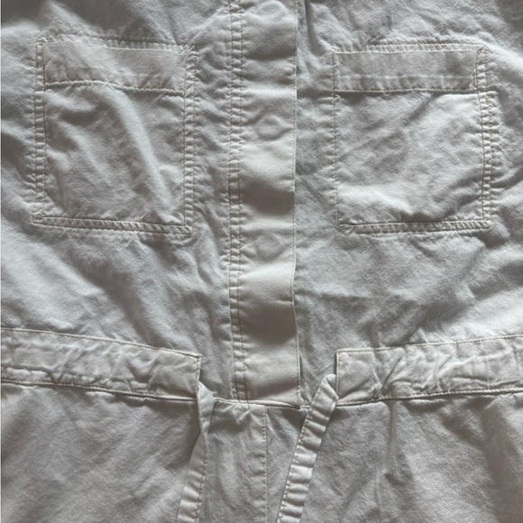 H&M Womens Utility Chino Romper Coverall Pockets White Size XS‎ - Picture 3 of 7